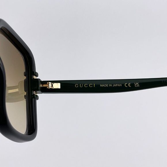 Gucci GG1066S 003 Sunglasses Black Green Brown Gradient Butterfly Women main image 9
